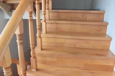Wood Stair Railing Repair in Alpharetta, GA